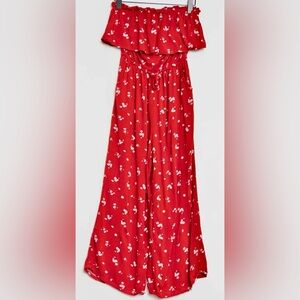 Womens Hollister Strapless Jumpsuit